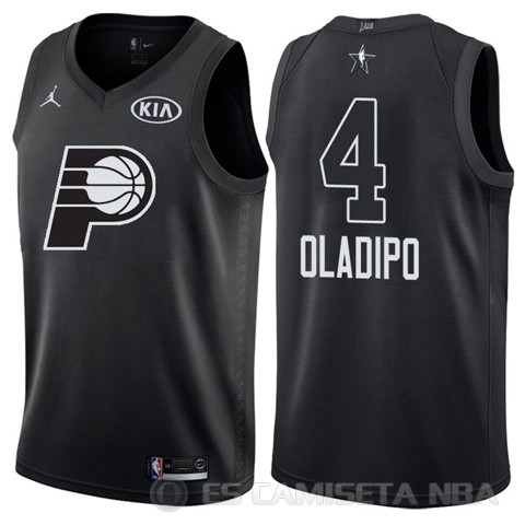 Camiseta Victor Oladipo #4 All Star 2018 Pacers Negro - Haga un click en la imagen para cerrar